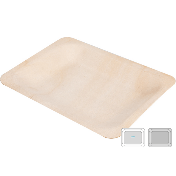 Rectangular Trays "Wood" Wood